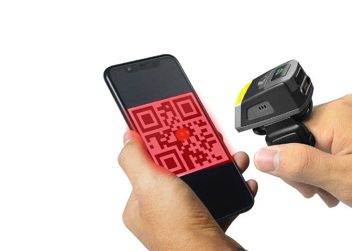 고급 품질 무선 핑거 약지 바코드 판독기 QR 코드 스캐너는 현명한 phone/PC/PDAs와 함께 일합니다